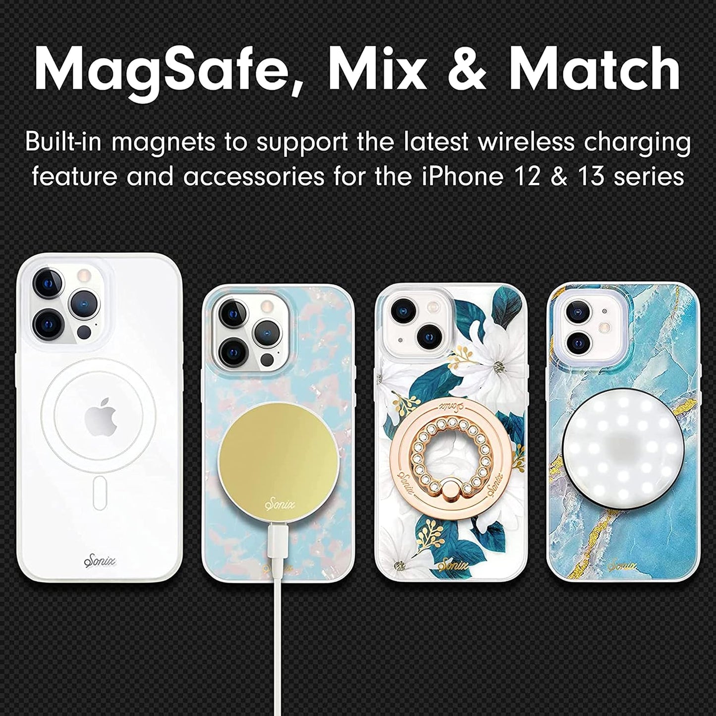 Phone Case for iPhone 16 Pro Max | Compatible with MagSafe | 10ft Drop Tested | Lemon Gingham