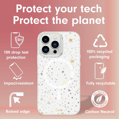 Phone Case for iPhone 16 Pro Max | Compatible with MagSafe | 10ft Drop Tested | Lemon Gingham