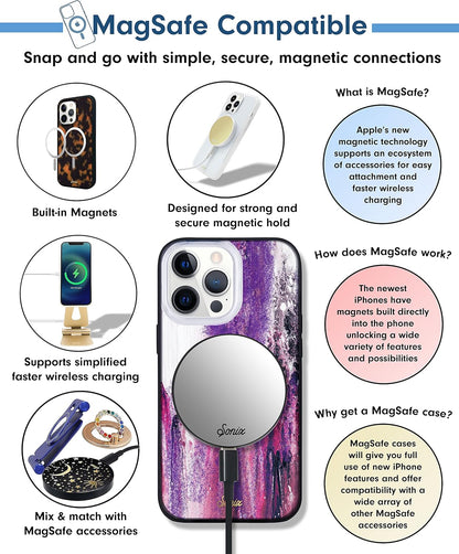 Phone Case for iPhone 16 Pro Max | Compatible with MagSafe | 10ft Drop Tested | Lemon Gingham