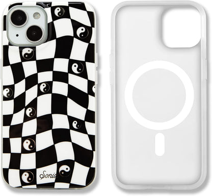 Phone Case for iPhone 16 Pro Max | Compatible with MagSafe | 10ft Drop Tested | Lemon Gingham