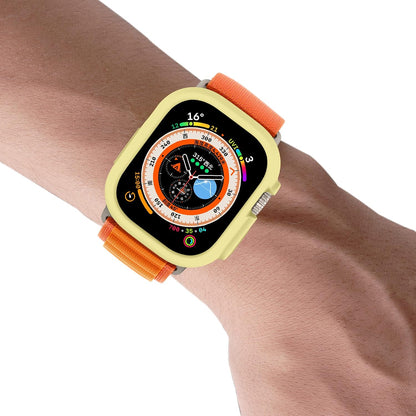 Soft Candy Colors Case for Apple Watch Series Ultra 49MM, Ultra Thin TPU Shockproof Smart Watch Cases Bumper Cover for iWatch Series [No Screen] Yellow