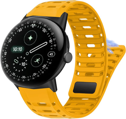 Compatible with Pixel Watch 4 45mm bands, New Sport Breathable Silicone Replacement Strap Watchband Compatible with Pixel Watch 4, 3 45mm, 3XL Smartwatch