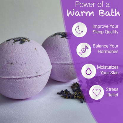 Bath Bombs for Women Spa Gift Set with Lemon Oils Sea Salt Relaxing Birthday Gift for Her Bubble Bath Skincare