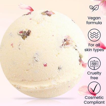 Bath Bombs for Women Spa Gift Set with Lemon Oils Sea Salt Relaxing Birthday Gift for Her Bubble Bath Skincare