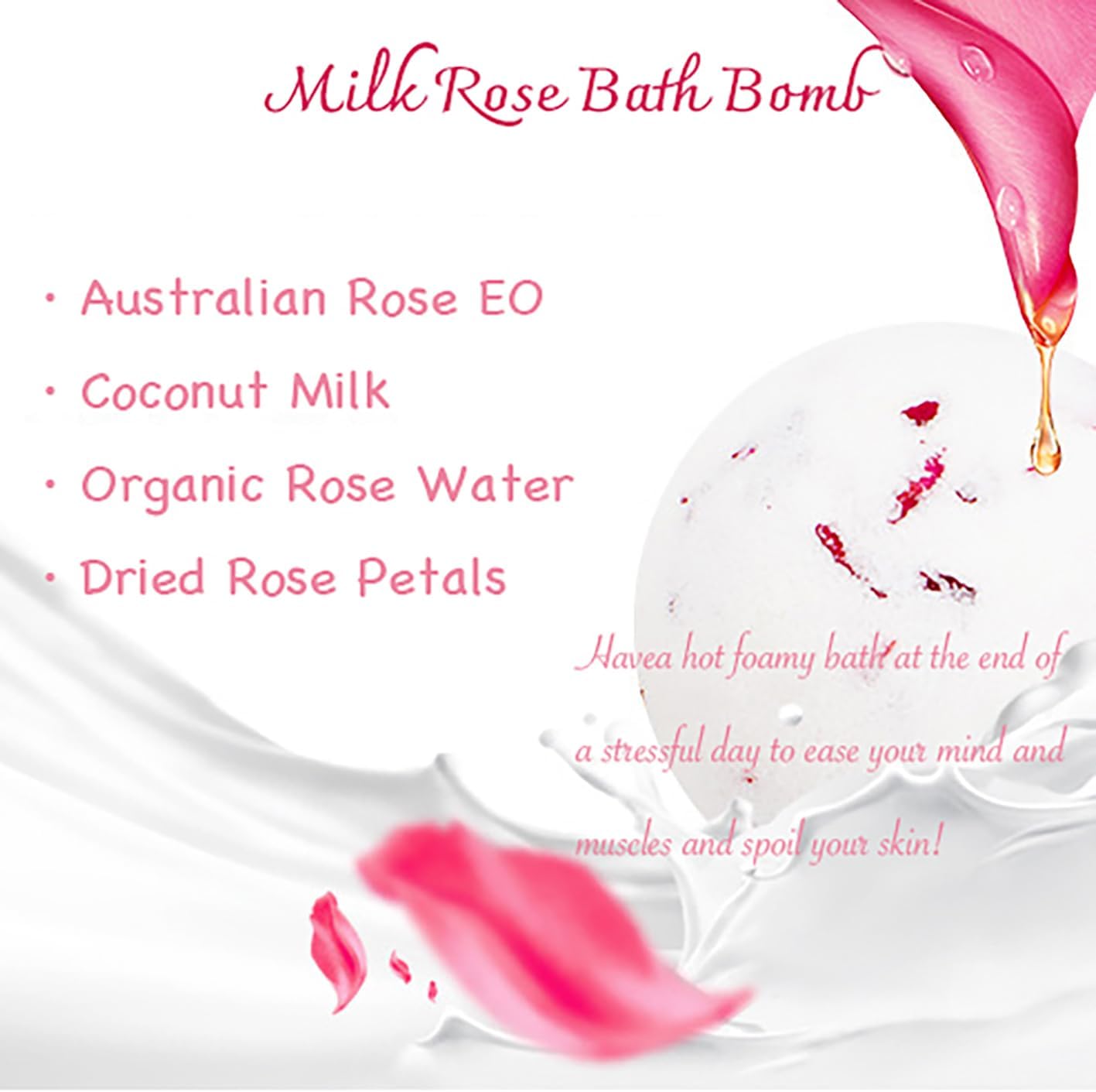 Bath Bombs for Women Spa Gift Set with Lemon Oils Sea Salt Relaxing Birthday Gift for Her Bubble Bath Skincare