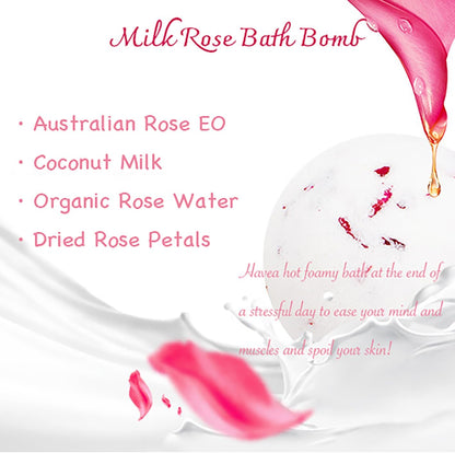 Bath Bombs for Women Spa Gift Set with Lemon Oils Sea Salt Relaxing Birthday Gift for Her Bubble Bath Skincare