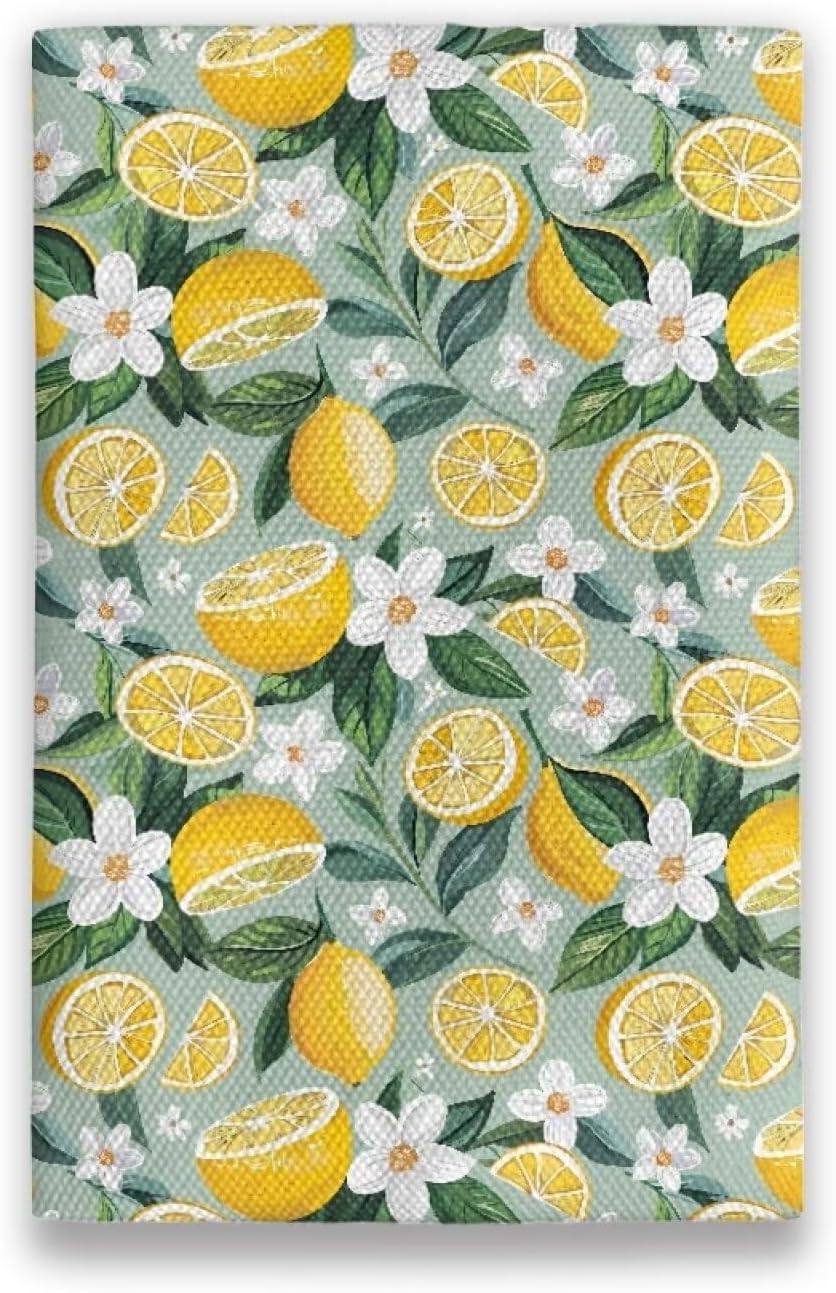 Lemon Print Tissue Holder Pouches Reusable Pocket Tissue Holder for Purse Fabric Purse Zipper Enclosed Tissue Holder for Purse Soft Coins Tissue Pouch for Bag Car Office Home