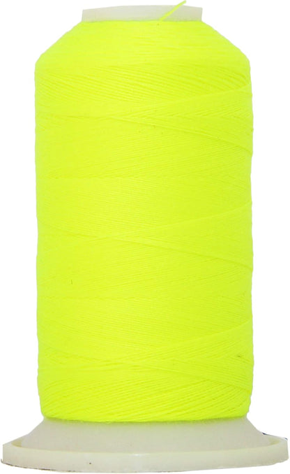 Polyester All-Purpose Sewing Thread, 600m 50S/3, Neon Yellow | All-purpose polyester sewing thread for garments, crafts, repairs and machine sewing. Strong, smooth thread for everyday use.