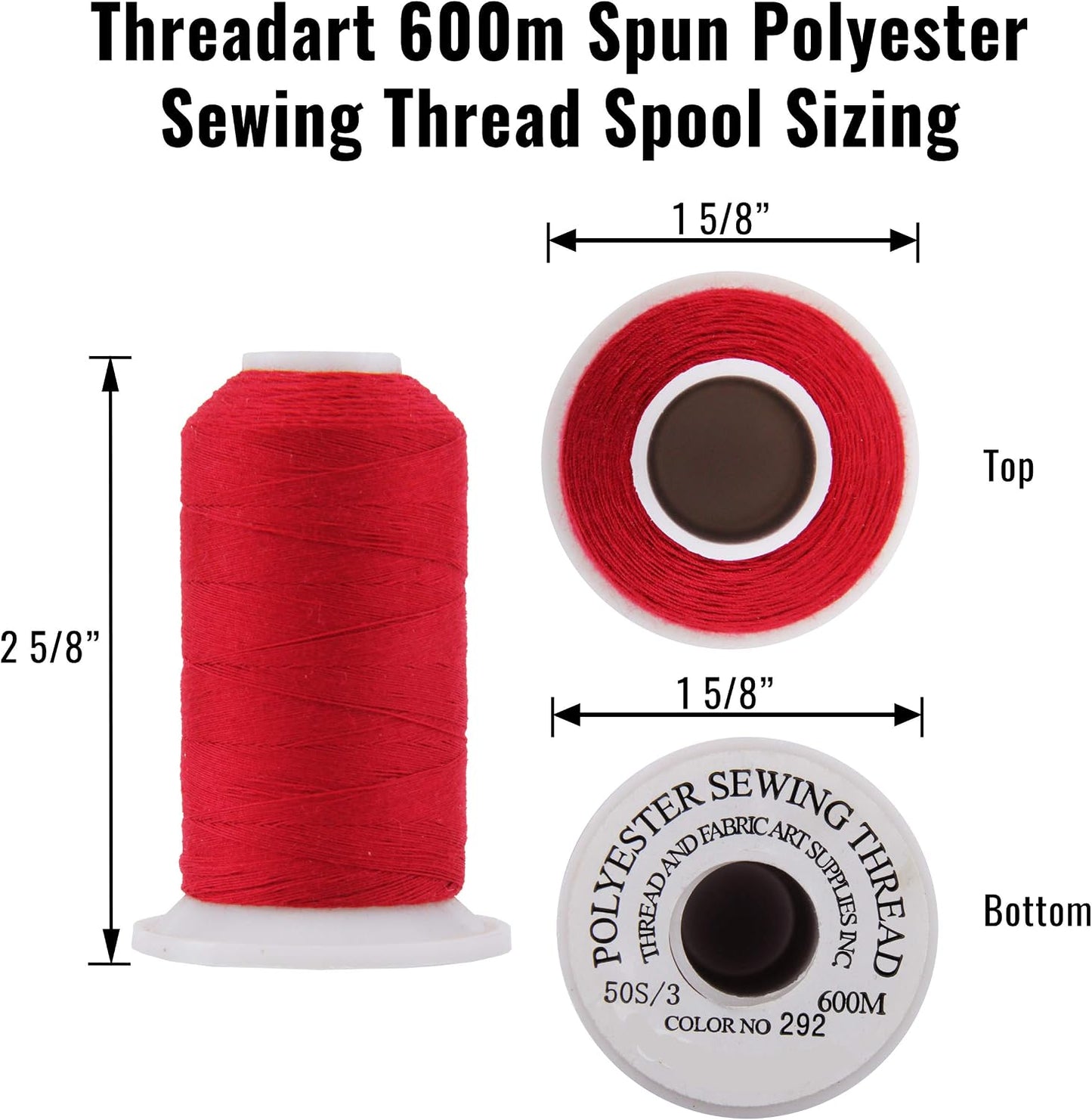 Polyester All-Purpose Sewing Thread, 600m 50S/3, Neon Yellow | All-purpose polyester sewing thread for garments, crafts, repairs and machine sewing. Strong, smooth thread for everyday use.