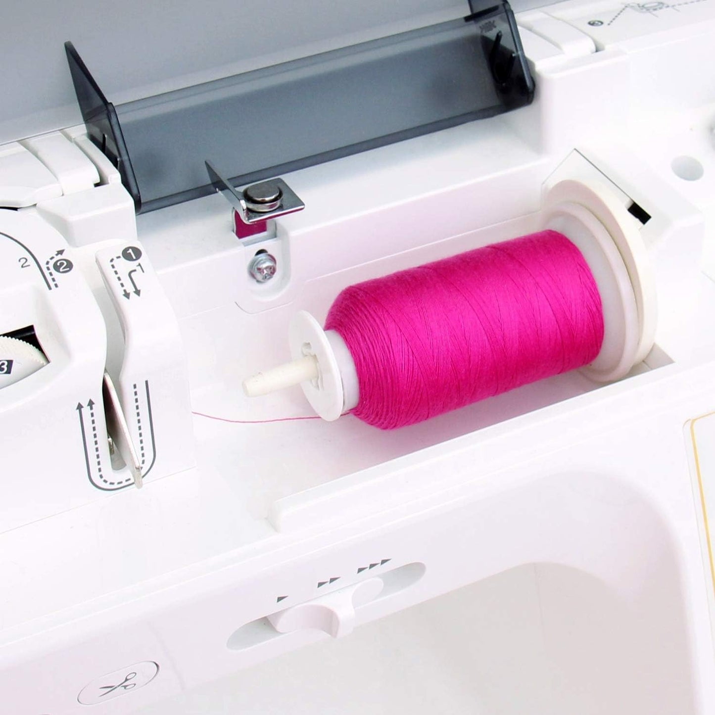 Polyester All-Purpose Sewing Thread, 600m 50S/3, Neon Yellow | All-purpose polyester sewing thread for garments, crafts, repairs and machine sewing. Strong, smooth thread for everyday use.