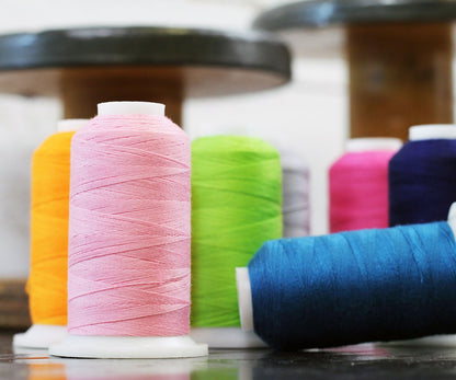 Polyester All-Purpose Sewing Thread, 600m 50S/3, Neon Yellow | All-purpose polyester sewing thread for garments, crafts, repairs and machine sewing. Strong, smooth thread for everyday use.