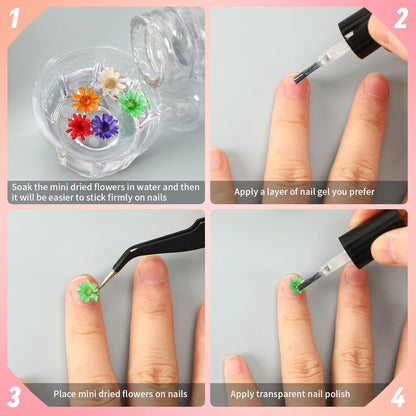 420 Pcs Small Dried Flowers for Crafts Mini Dried Flowers | Dried Flowers for Resin Nail, Real Natural Pressed Flowers, DIY Jewelry Earrings Epoxy Molds Candles Soap Making Scrapbooking