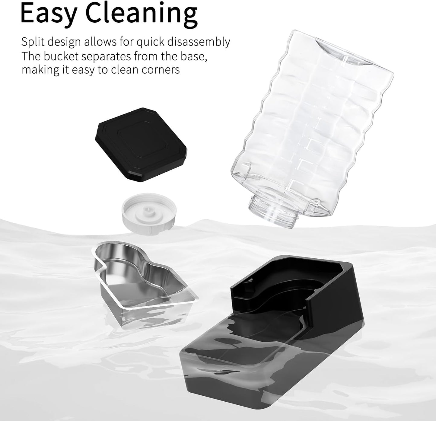 10L Gravity Dog Water Bowl Dispenser: Wide Mouth Filter-Free Design | Stable Anti-Spill Base/Dishwasher Safe Bowl / Multi-Pet Friendly Design/Travel & Workday Ready /Low Maintenance Daily Use