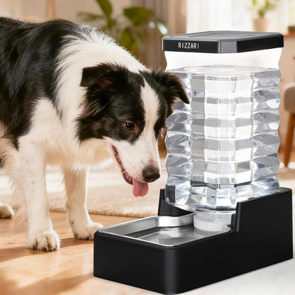 10L Gravity Dog Water Bowl Dispenser: Wide Mouth Filter-Free Design | Stable Anti-Spill Base/Dishwasher Safe Bowl / Multi-Pet Friendly Design/Travel & Workday Ready /Low Maintenance Daily Use