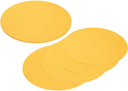 24 Pcs Circle Card Stock, 9.8 Inch Round Cutouts Paper Thick Cardboard Circles for Crafts Paint Supply DIY Projects Bulletin Board Decor, Yellow