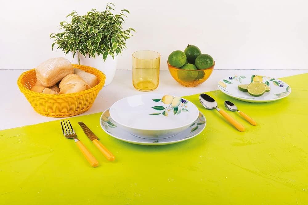 Fashion Service 24 Cutlery, Stainless Steel, Yellow