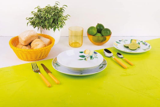 Fashion Service 24 Cutlery, Stainless Steel, Yellow