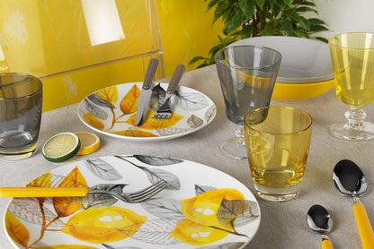 Fashion Service 24 Cutlery, Stainless Steel, Yellow