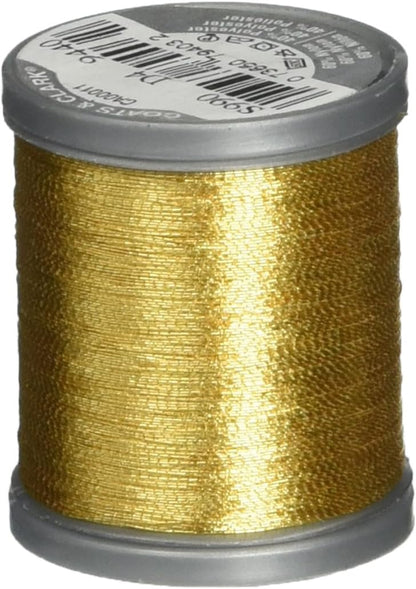 Coats Metallic Thread 125yd, Gold