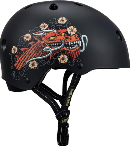 Low PRO Triple Certified Helmet - Ideal for Skateboarding, Bicycling, BMX and Roller Skating