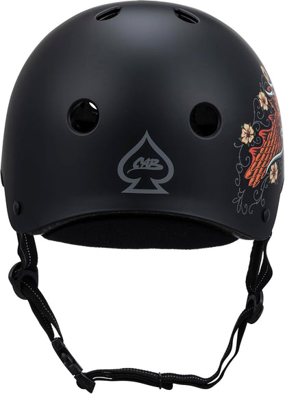 Low PRO Triple Certified Helmet - Ideal for Skateboarding, Bicycling, BMX and Roller Skating