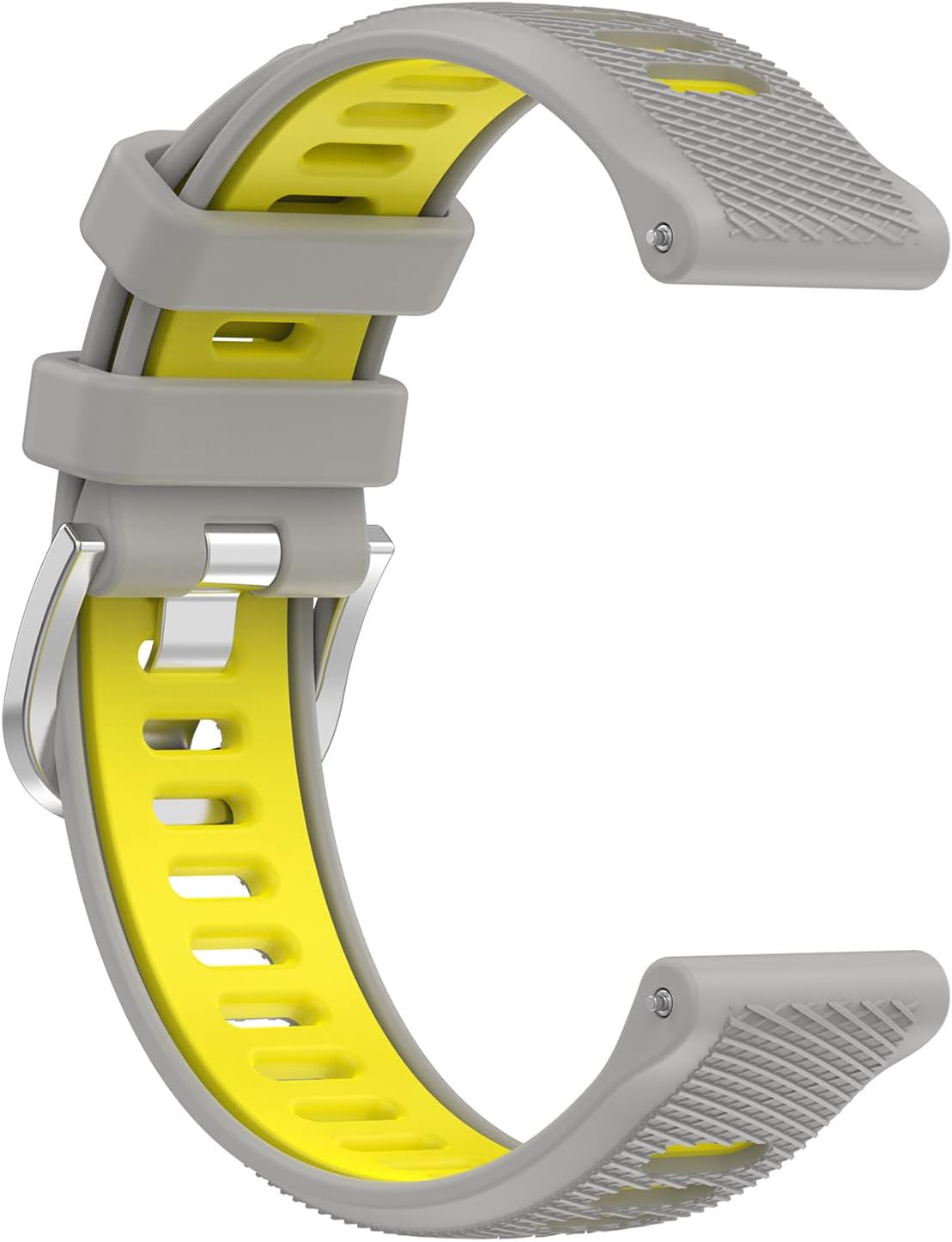 for Garmin Venu 3S Bands,18mm Double Color Soft Silicone Replacement Strap for Garmin Forerunner 265S 255S/Vivoactive 4S