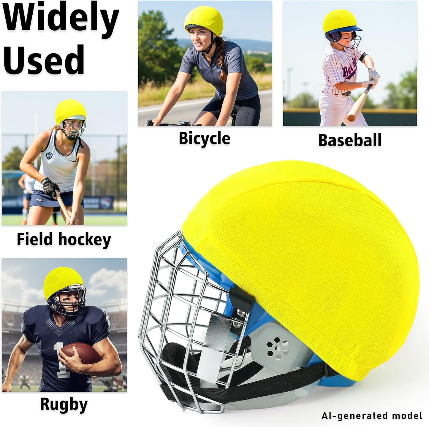 12Pcs Football Helmet Covers Bright Colors Scrimmage Helmet Cap with Anti Slip Strips for Youth Adult Football Practice Hockey Lacrosse Training Accessories