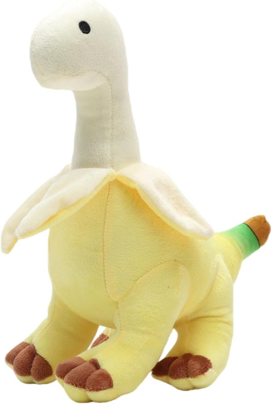 11'' Banana Dinosaur Plush Toy, Yellow Dinosur Stuffed Animal, Soft and Creative Design, Perfect Present for Kids and Friends, Ideal Present for Birthdays, Christmas, Children's Day