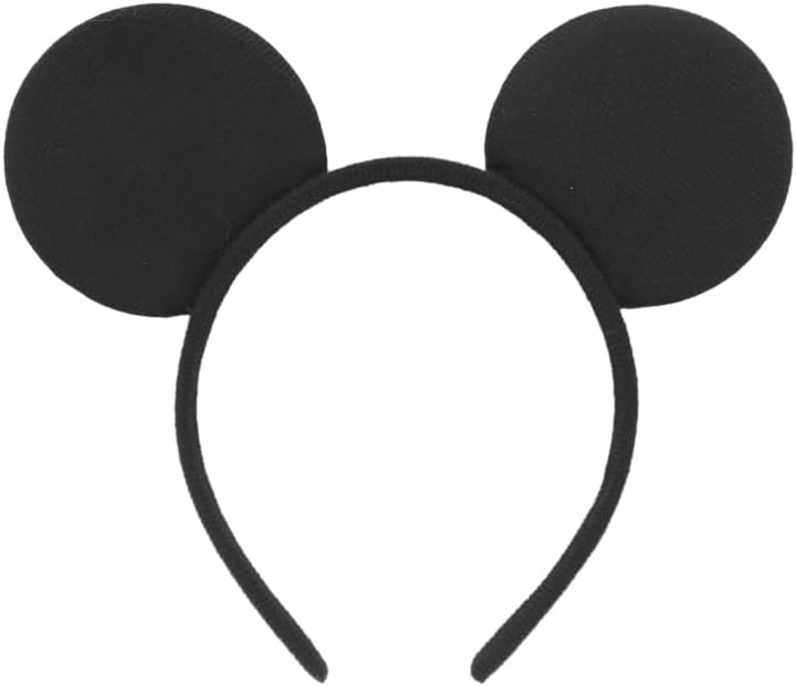 24Pcs Mouse Costume Deluxe Fabric Ears Headband Polka Dots Bow Hairs Accessories Headwear Party Favors Decorations