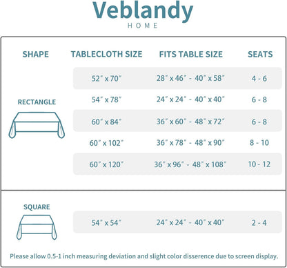 Table Cloth Rectangle Waterproof Spill-Proof Wrinkle-Free Tablecloth Washable, Kitchen Dining Tabletop Decoration, Fabric Table Cover for Indoor and Outdoor Use, 60 x 120 Inch, Yellow