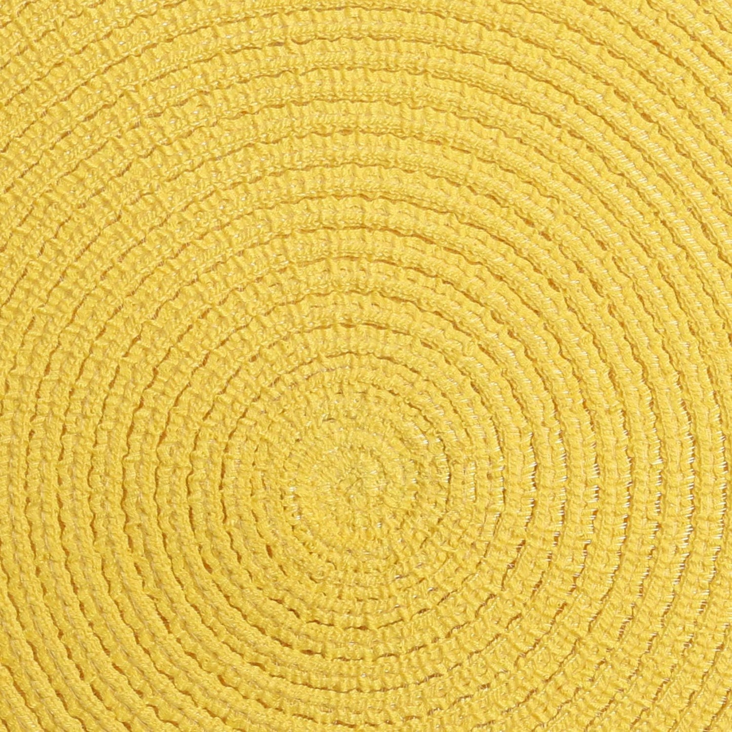 Round Braided Placemats Set of 4 Washable Kitchen Table Place Mats Doilies Table Mats for Home Wedding Party Dining Table Decor (Yellow, 4)
