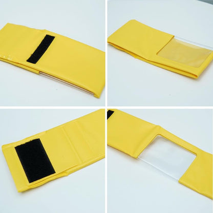 Smartwatch Protector Case, Waterproof Bag for Swimming and Diving, PVC Touch Screen Protective Case (Yellow)
