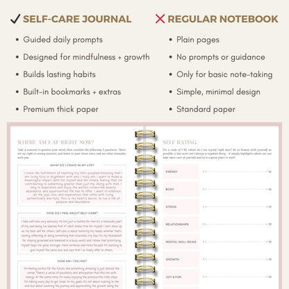 Self Care Journal for Women | 90 Days Wellness & Mindfulness Prompt, Yellow | Guided 90-Day Daily & Weekly, Undated Reflection Planner, Mindfulness, Productivity & Personal Development