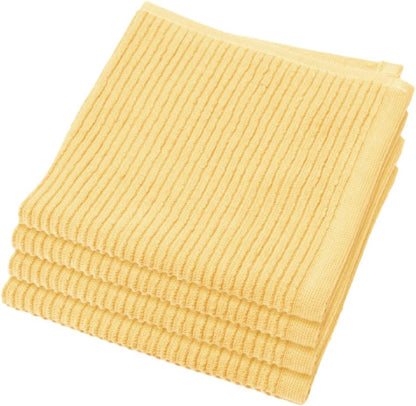 Ripple Kitchen Dishcloth Lemon 13 x 13in Set of 4