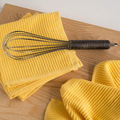 Ripple Kitchen Dishcloth Lemon 13 x 13in Set of 4