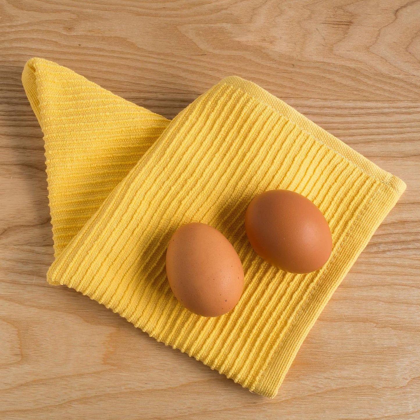 Ripple Kitchen Dishcloth Lemon 13 x 13in Set of 4