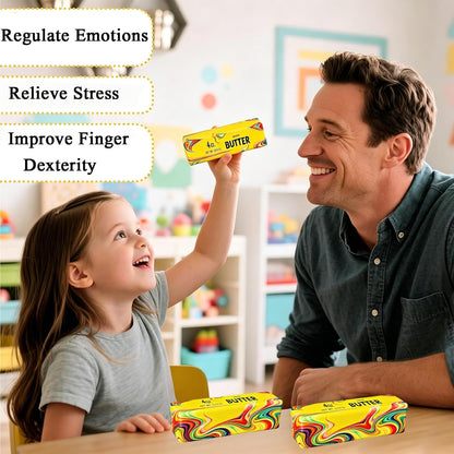 Butter Squishy, Squeeze Toys, Squishy Butter, Realistic Butter Stick Soft Squeeze Toys (Multicolor-2PCS)