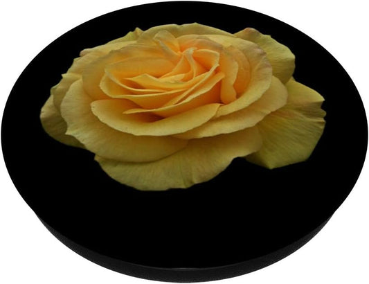 Yellow Rose Flower Cool Phone Holder Floral Gift for Women PopSockets PopGrip: Swappable Grip for Phones & Tablets