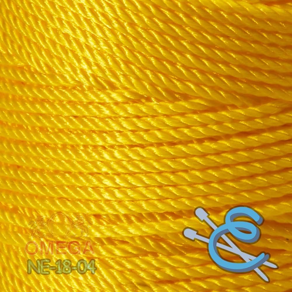 Espiga No.18-100% Nylon Omega String Cord for Knitting and Crochet - 04 Canary Yellow