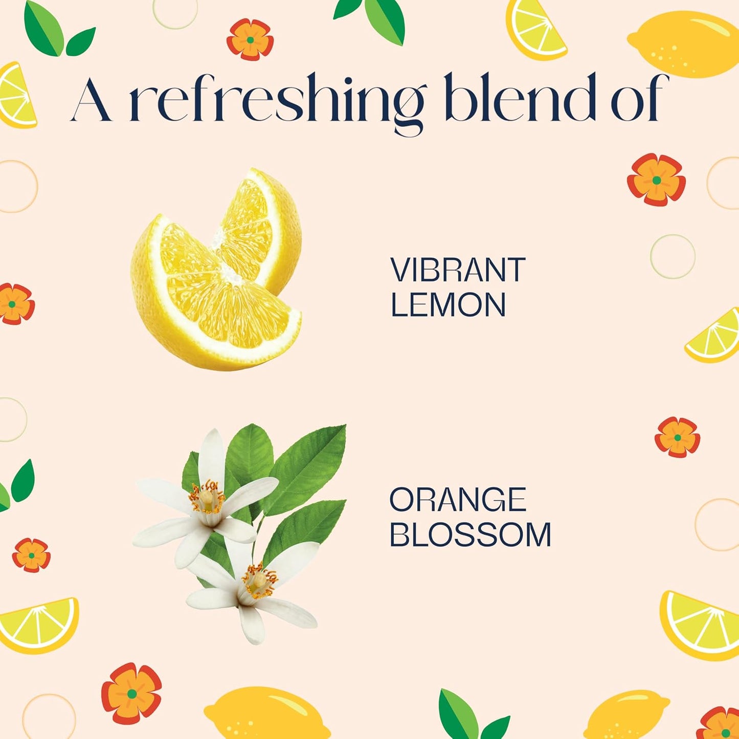 Odor Fighting Soft Mist Air Freshener Room Spray, Lemon Zest & Poppy, 8oz., 6 count