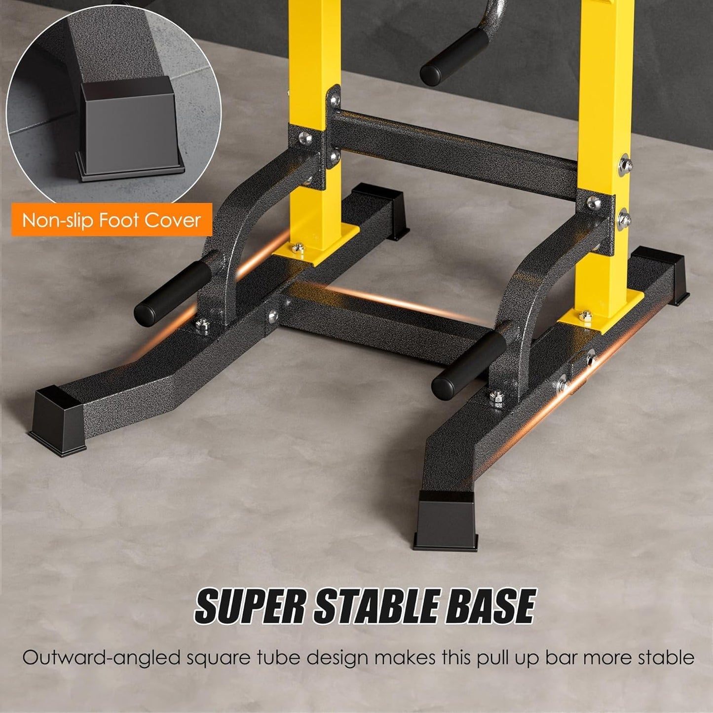 Power Tower Pull Up Bar Dip Station, All in One Free Standing Pull Up Bar for Home Gym with 7-Level Height Adjustable, Multi-Function Power Racks Strength Training Equipment, 330 lbs Capacity