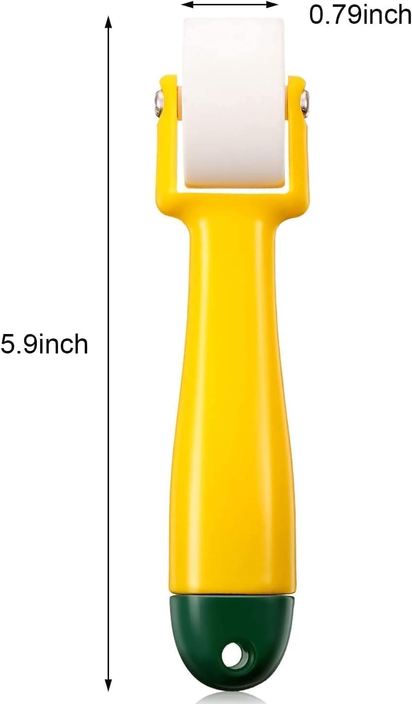 Yellow Quilting Seam Roller Quilting Roller Roll and Press Sewing Roller Tool with Easy to Grip Handle for Quilting, Sewing, Wallpaper, Home Decoration Attractive Design Sewing Tools (15 X 2.3 cm)