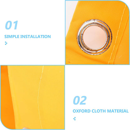 Yellow Oxford Cloth Cleaning Bag for Housekeeping Cart, Versatile Use to Organize Tools and Rags, Sturdy Laundry and Janitorial Cart Side Bag for Hotel Services