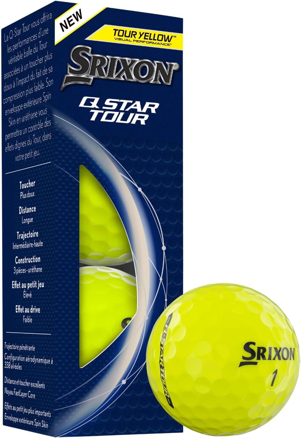 Q Star Tour 12 Golf Balls, Yellow
