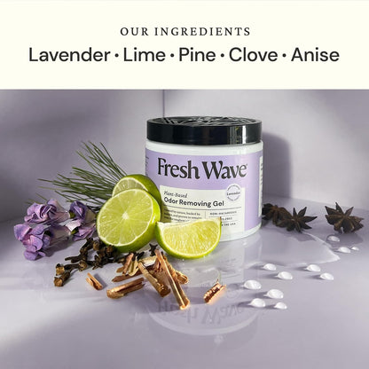 Lemon Odor Eliminator Gel 3-Pk 7 oz - Air Freshener for Home | Plant-based essential oils. Lasts 15-30 days per jar. No plug-in needed. Pet-safe, closet and bathroom deoderizer.