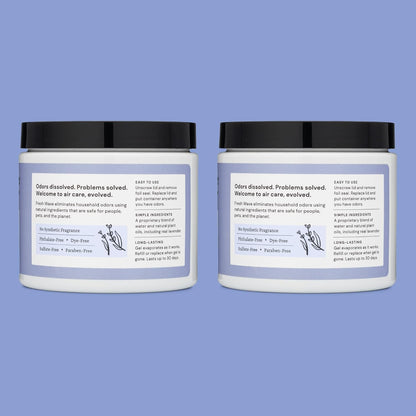 Lemon Odor Eliminator Gel 3-Pk 7 oz - Air Freshener for Home | Plant-based essential oils. Lasts 15-30 days per jar. No plug-in needed. Pet-safe, closet and bathroom deoderizer.