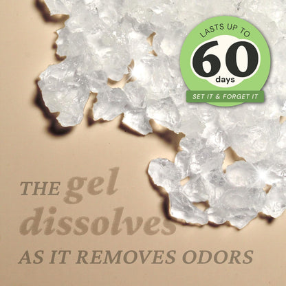 Lemon Odor Eliminator Gel 3-Pk 7 oz - Air Freshener for Home | Plant-based essential oils. Lasts 15-30 days per jar. No plug-in needed. Pet-safe, closet and bathroom deoderizer.