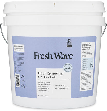 Lemon Odor Eliminator Gel 3-Pk 7 oz - Air Freshener for Home | Plant-based essential oils. Lasts 15-30 days per jar. No plug-in needed. Pet-safe, closet and bathroom deoderizer.
