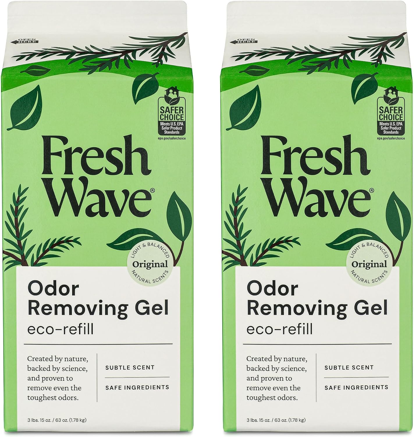 Lemon Odor Eliminator Gel 3-Pk 7 oz - Air Freshener for Home | Plant-based essential oils. Lasts 15-30 days per jar. No plug-in needed. Pet-safe, closet and bathroom deoderizer.
