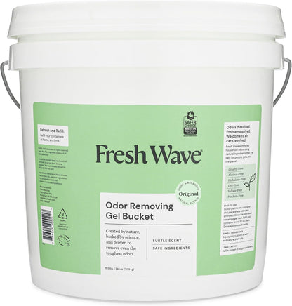 Lemon Odor Eliminator Gel 3-Pk 7 oz - Air Freshener for Home | Plant-based essential oils. Lasts 15-30 days per jar. No plug-in needed. Pet-safe, closet and bathroom deoderizer.